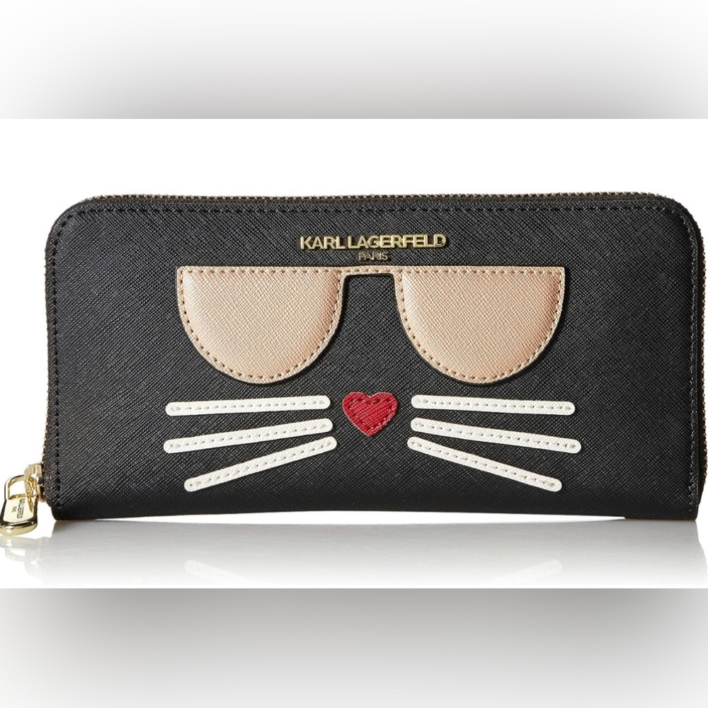 NWT Karl Lagerfeld Paris Women's Maybelle Zip Wallet